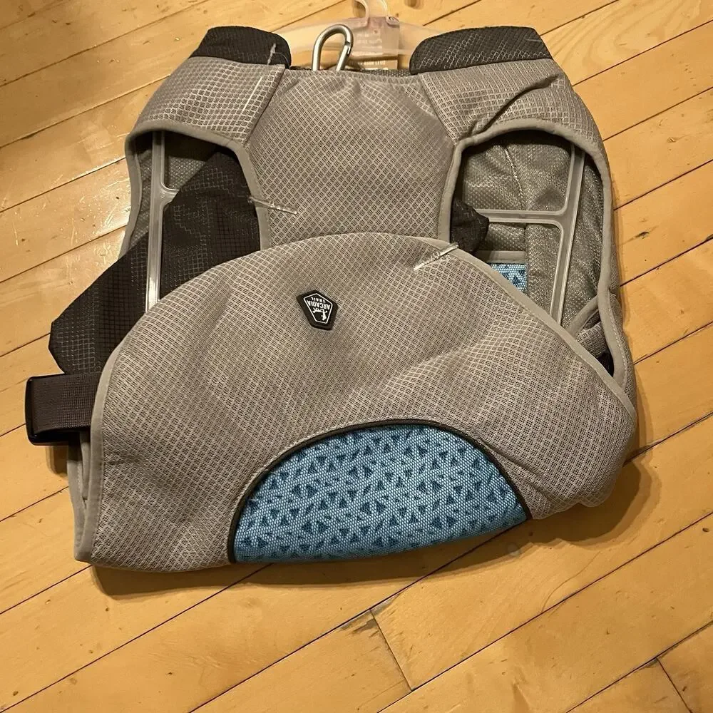 Arcadia Trails NWT Cooling Vest Dog SZ XL Grey Blue High Visibility Breathable